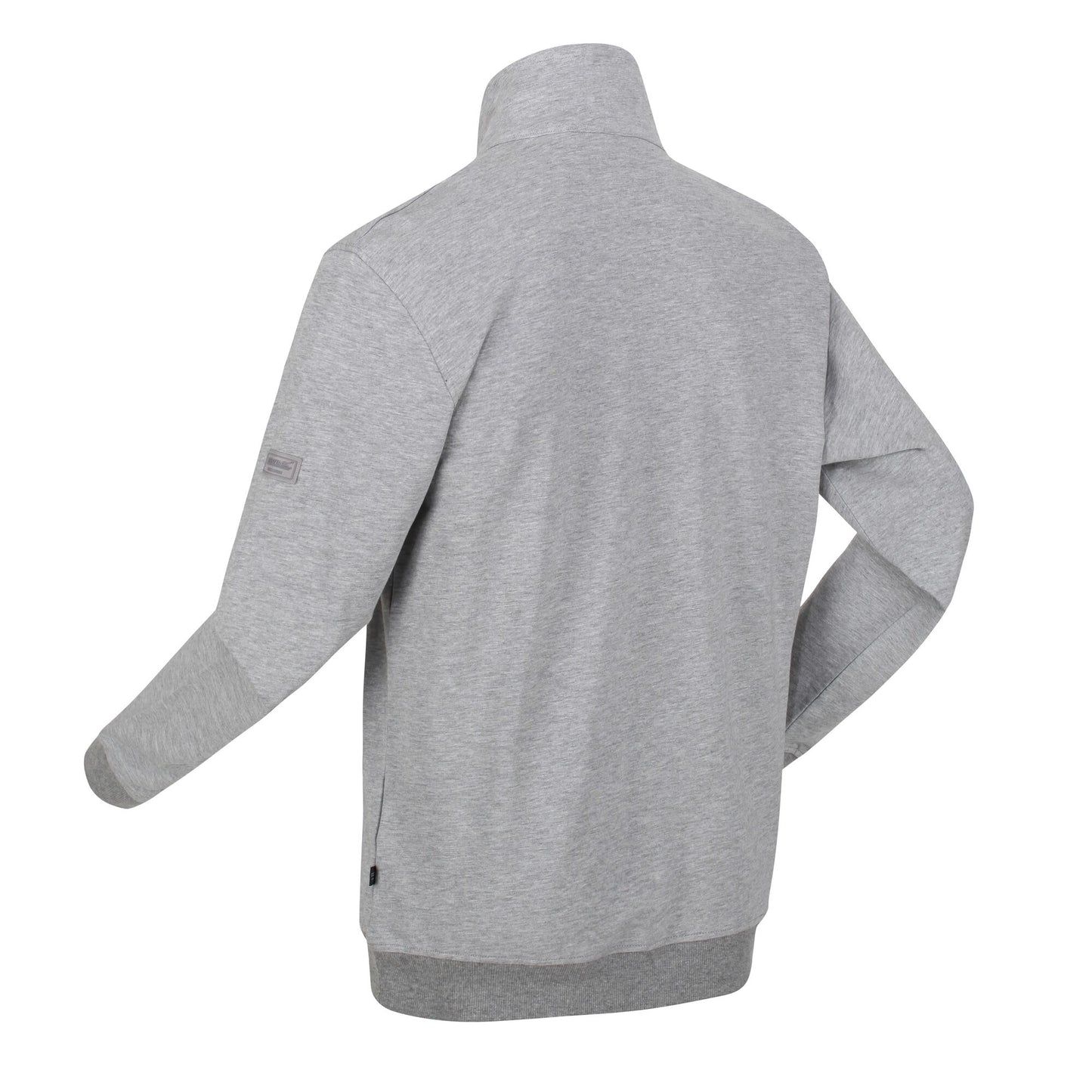Silver Grey - Close up - Regatta Mens Taron Marl Half Zip Fleece