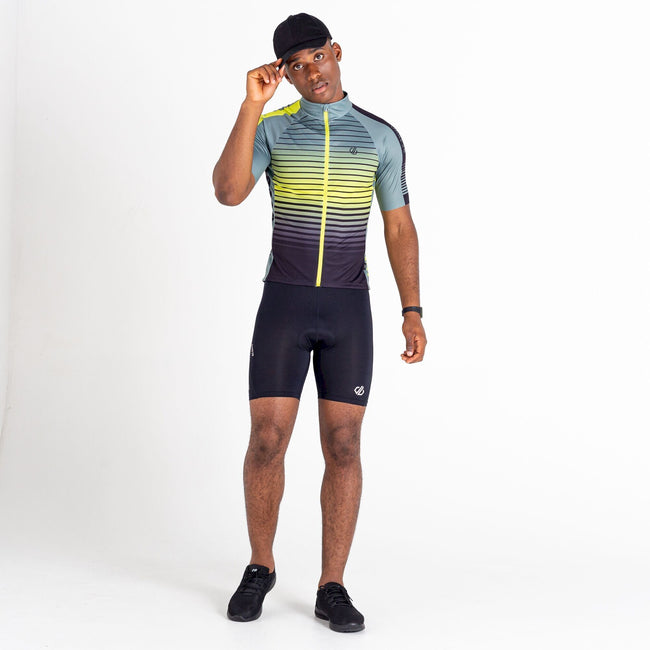 Agave Green - Back - Dare 2B Mens Virtuous Underlined AEP Short-Sleeved Cycling Jersey