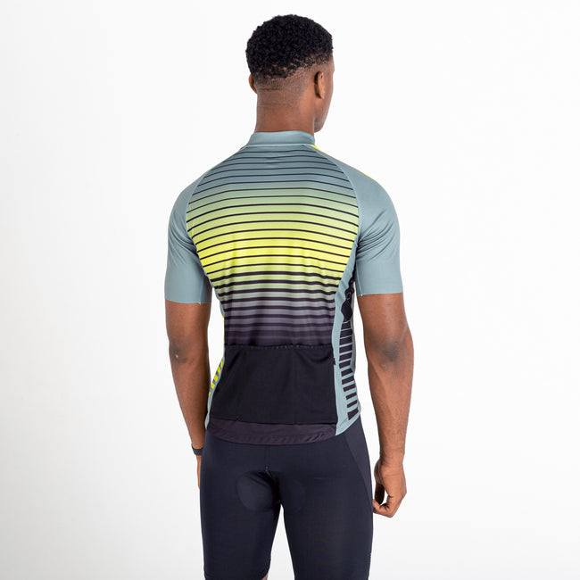 Agave Green - Lifestyle - Dare 2B Mens Virtuous Underlined AEP Short-Sleeved Cycling Jersey
