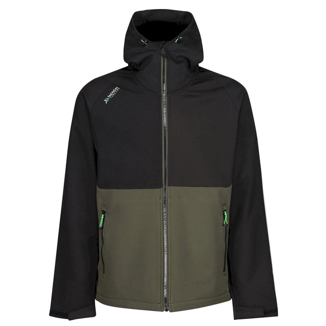 Dark Khaki-Black - Front - Regatta Professional Mens Soft Shell Jacket