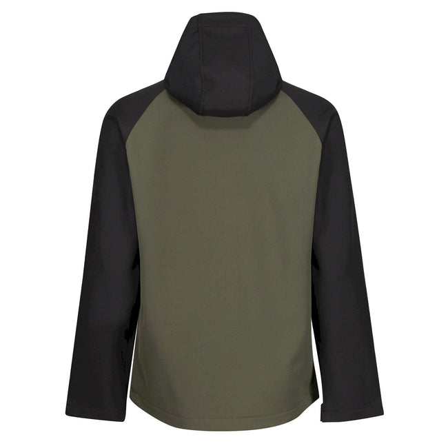 Dark Khaki-Black - Pack Shot - Regatta Professional Mens Soft Shell Jacket