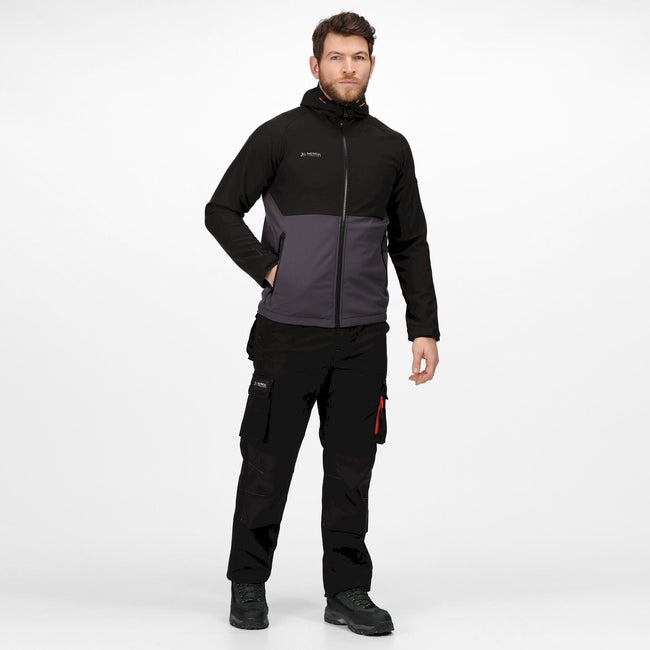 Iron-Black - Back - Regatta Professional Mens Soft Shell Jacket