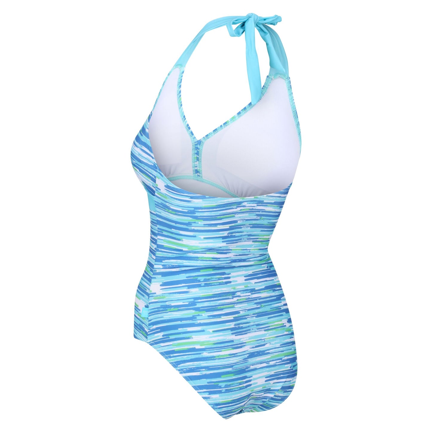 Seascape - Close up - Regatta Womens-Ladies Flavia Brush Stroke One Piece Swimsuit