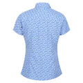 Sonic Blue - Pack Shot - Regatta Womens-Ladies Mindano VI Ditsy Print Shirt