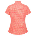 Fusion Coral - Pack Shot - Regatta Womens-Ladies Mindano VI Ditsy Print Shirt