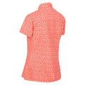 Fusion Coral - Close up - Regatta Womens-Ladies Mindano VI Ditsy Print Shirt