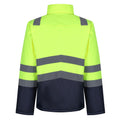 Yellow-Navy - Pack Shot - Regatta Professional Mens High-Vis Bomber Jacket