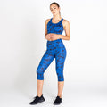 Space Blue - Pack Shot - Dare 2B Womens-Ladies The Laura Whitmore Edit - Influential Tie Dye Recycled 3-4 Leggings