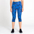 Space Blue - Close up - Dare 2B Womens-Ladies The Laura Whitmore Edit - Influential Tie Dye Recycled 3-4 Leggings