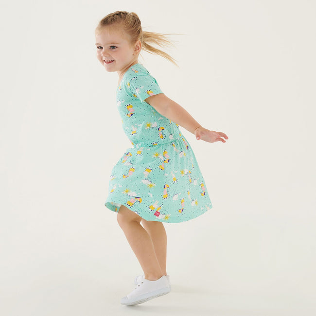 Aruba Blue - Lifestyle - Regatta Baby Girls Peppa Pig Clouds Casual Dress