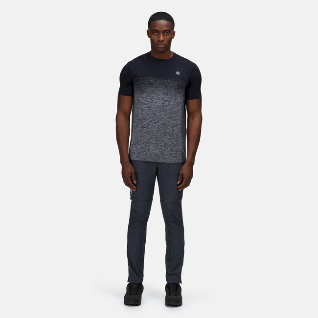India Grey - Back - Regatta Mens Mountain Zip-Off Trousers