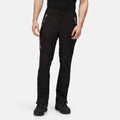 Black-Black - Side - Regatta Mens Mountain Zip-Off Trousers