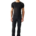 Black - Side - Regatta Mens Mountain Zip-Off Trousers