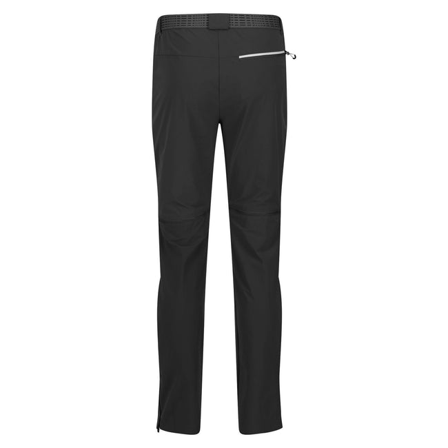 Black - Back - Regatta Mens Mountain Zip-Off Trousers