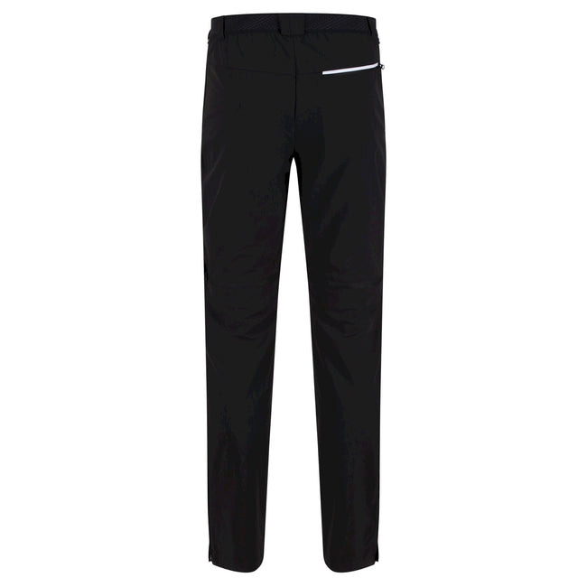 Black-Black - Pack Shot - Regatta Mens Mountain Zip-Off Trousers