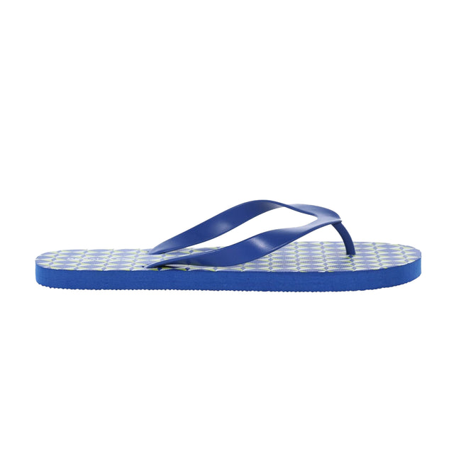 Lapis Blue - Front - Regatta Mens Bali Geometric Flip Flops