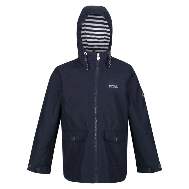Navy - Front - Regatta Childrens-Kids Belladonna Waterproof Jacket