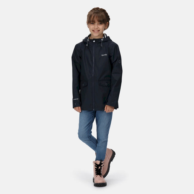 Navy - Back - Regatta Childrens-Kids Belladonna Waterproof Jacket