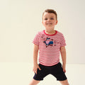 True Red-White - Side - Regatta Childrens-Kids Peppa Pig Stars T-Shirt