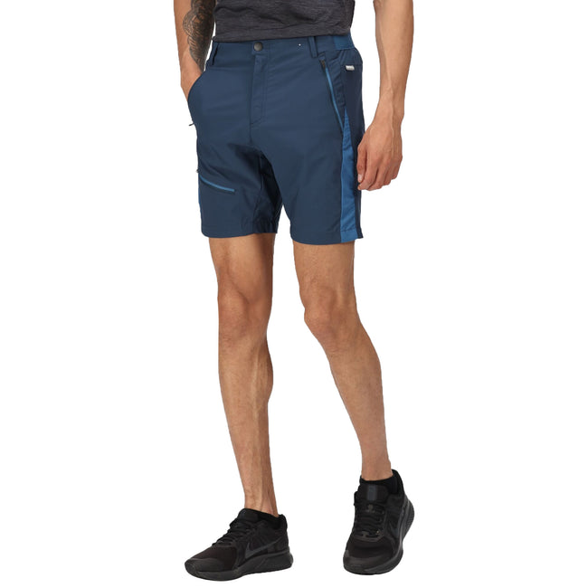 Moonlight Denim-Dynasty Blue - Front - Regatta Mens Highton Pro Shorts