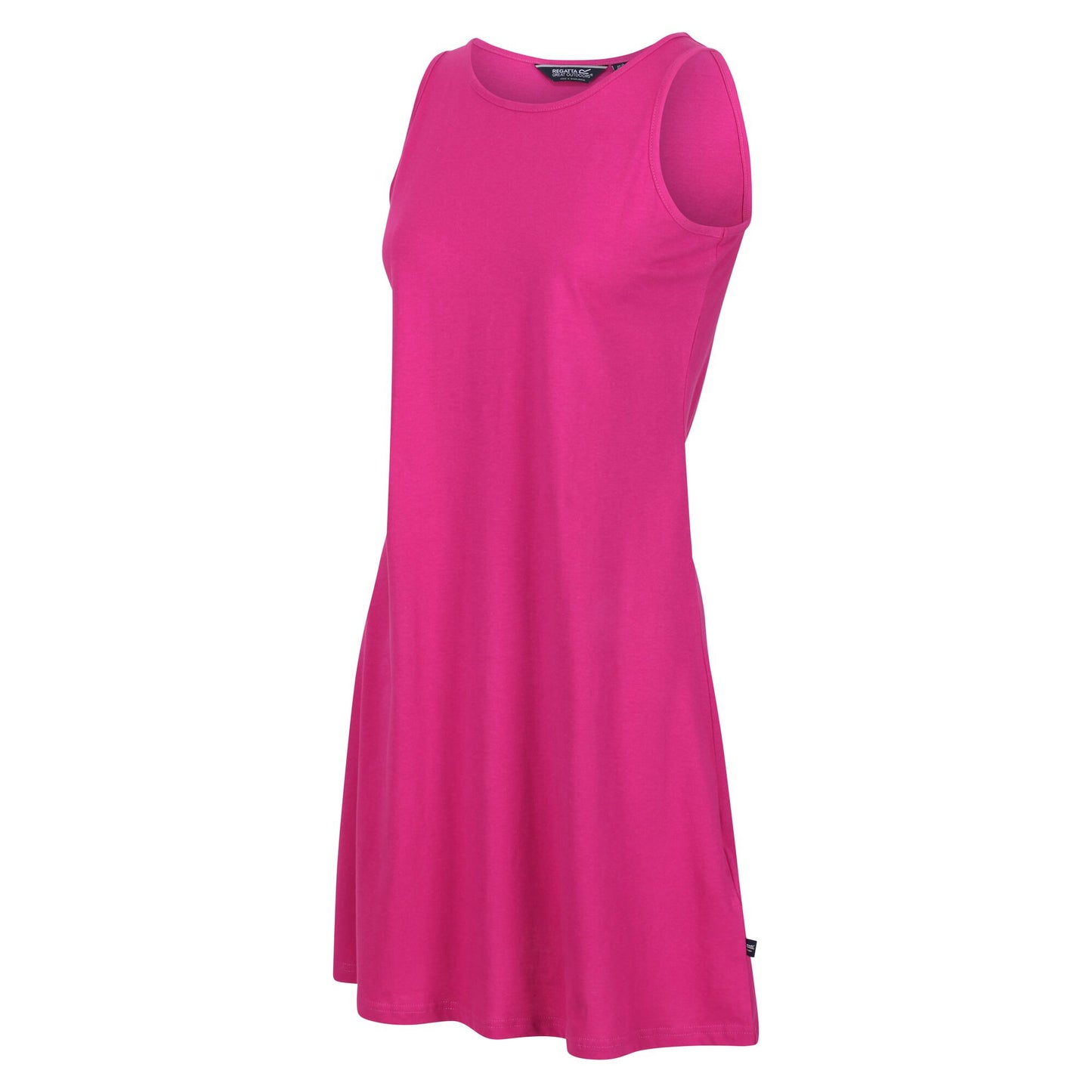 Fuchsia - Close up - Regatta Womens-Ladies Kaimana Plain Swing Dress