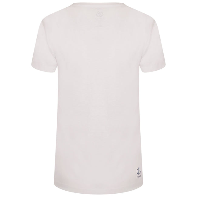 White - Pack Shot - Dare 2B Womens-Ladies Peace of Mind Mountain T-Shirt
