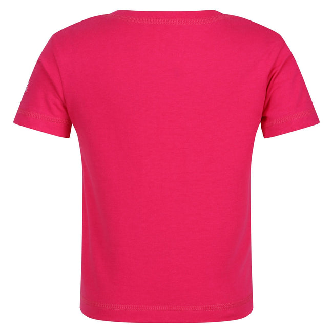 Pink Fusion - Lifestyle - Regatta Childrens-Kids Peppa Pig Flower Short-Sleeved T-Shirt