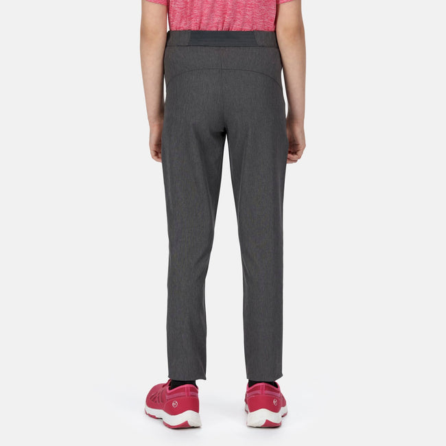 Seal Grey - Lifestyle - Regatta Childrens-Kids Pentre Marl Stretch Trousers