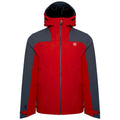 Danger Red-Orion Grey - Front - Dare 2B Mens The Jenson Button Edit - Diluent Recycled Waterproof Jacket