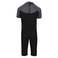 Black-Dark Grey - Back - Regatta Mens Shorty Wetsuit