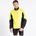 Neon Spring-Black - Back - Dare 2B Mens Mediant II Cycling Jacket