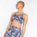 Mesa Rose - Close up - Dare 2B Womens-Ladies Mantra Laura Whitmore Floral Recycled Sports Bra