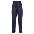 Navy - Front - Regatta Womens-Ladies Maida Linen Trousers