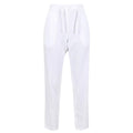 White - Front - Regatta Womens-Ladies Maida Linen Trousers