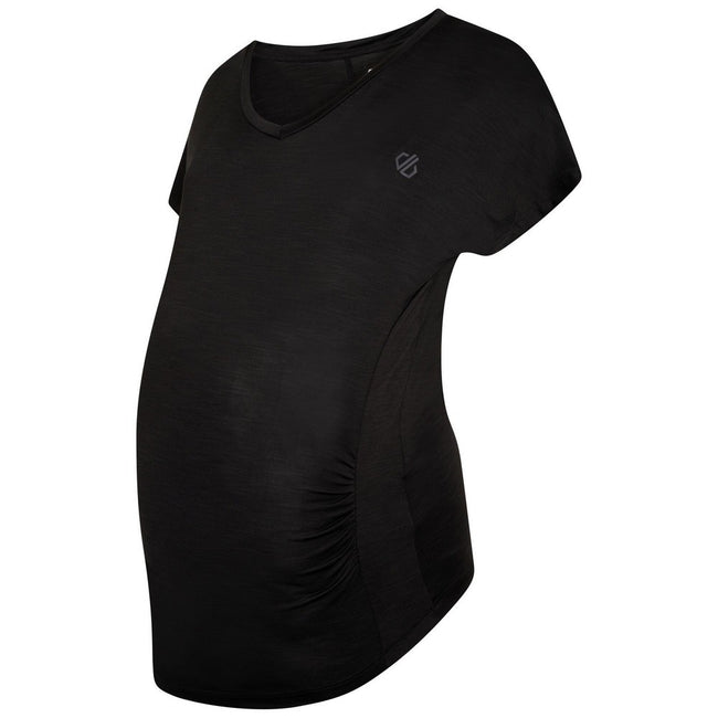 Black - Side - Dare 2B Womens-Ladies Vigilant Maternity T-Shirt