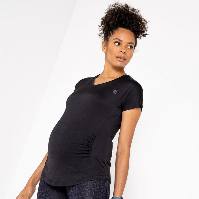 Black - Lifestyle - Dare 2B Womens-Ladies Vigilant Maternity T-Shirt