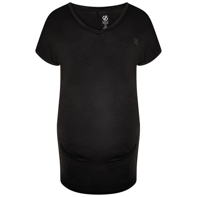Black - Front - Dare 2B Womens-Ladies Vigilant Maternity T-Shirt