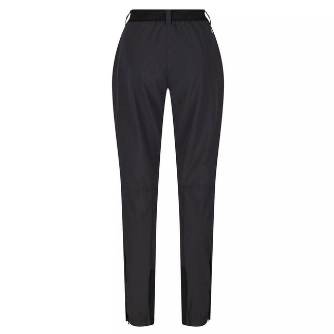 Ash-Black - Back - Regatta Womens-Ladies Mountain III Hiking Trousers