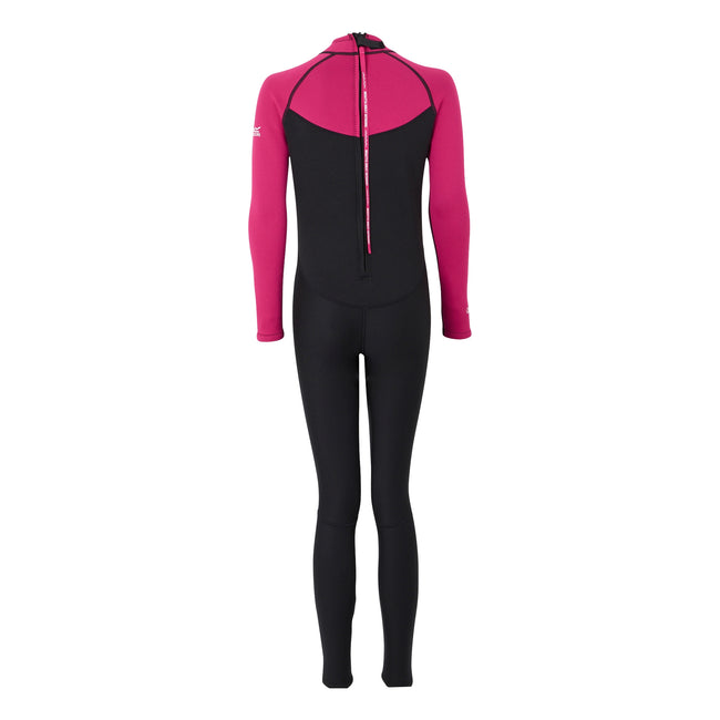 Black-Pink Fusion - Back - Regatta Womens-Ladies Wetsuit