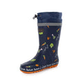 Navy-Orange-Green - Side - Regatta Childrens-Kids Splash Peppa Pig Wellington Boots