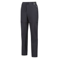 Seal Grey - Side - Regatta Womens-Ladies Mountain Zip-Off Trousers