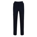 Navy - Front - Regatta Womens-Ladies Mountain Zip-Off Trousers