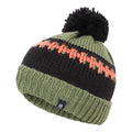 Olivine Green-Black - Front - Dare 2B Childrens-Kids Boffin II Bobble Beanie