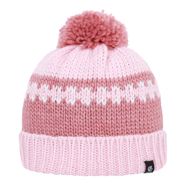 Dusty Rose-Crystal Rose - Back - Dare 2B Childrens-Kids Boffin II Bobble Beanie