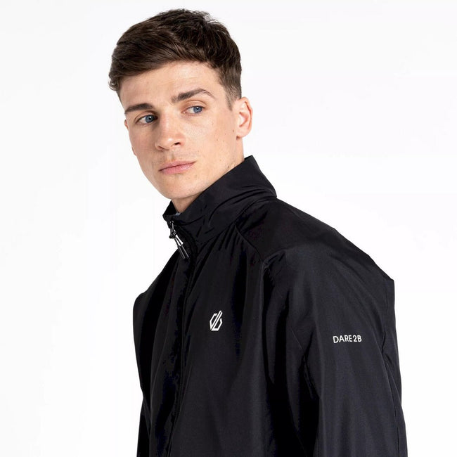 Black - Side - Dare 2B Mens Illume Pro Windshell Jacket