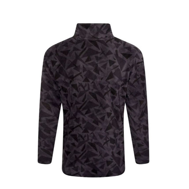 Black - Back - Dare 2B Childrens-Kids Cushy Geometric Half Zip Fleece Top