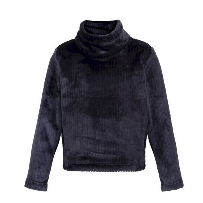 Navy - Front - Regatta Childrens-Kids Anwen Fluffy Fleece Top
