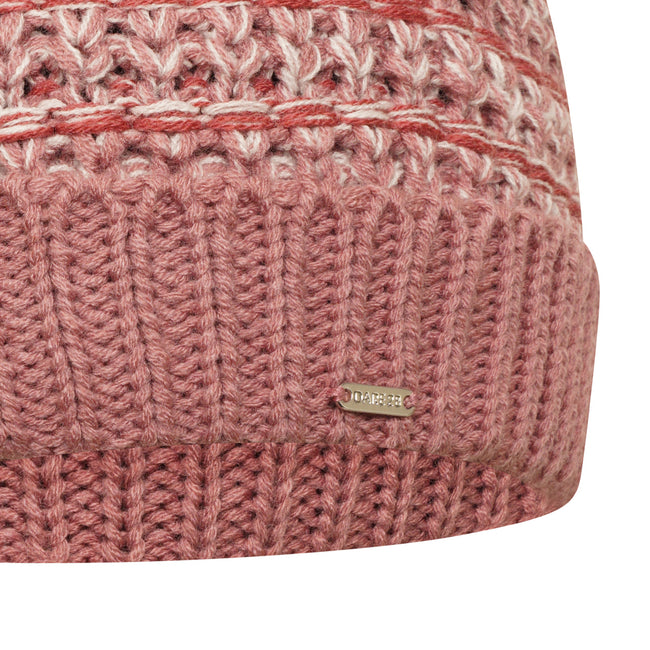 Mesa Rose-Earth Rose - Side - Dare 2B Womens-Ladies Percipient Knitted Beanie
