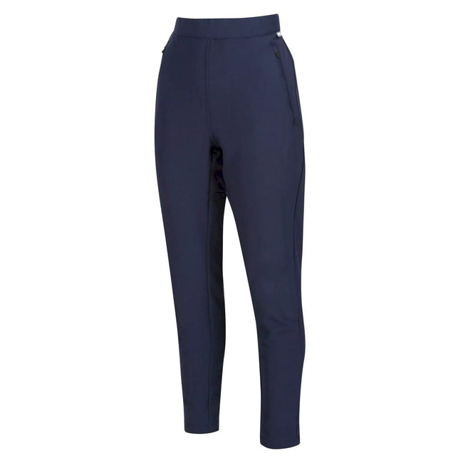 Navy - Side - Regatta Womens-Ladies Prestley Stretch Trousers