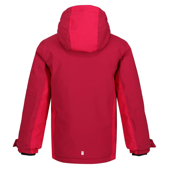 Berry Pink-Pink Potion - Back - Regatta Childrens-Kids Highton III Padded Jacket